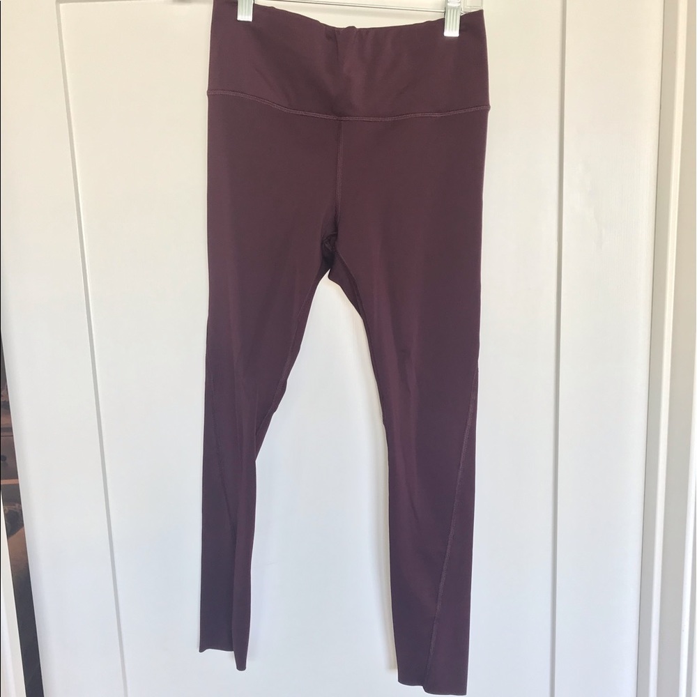 Burgundy Athleta leggings